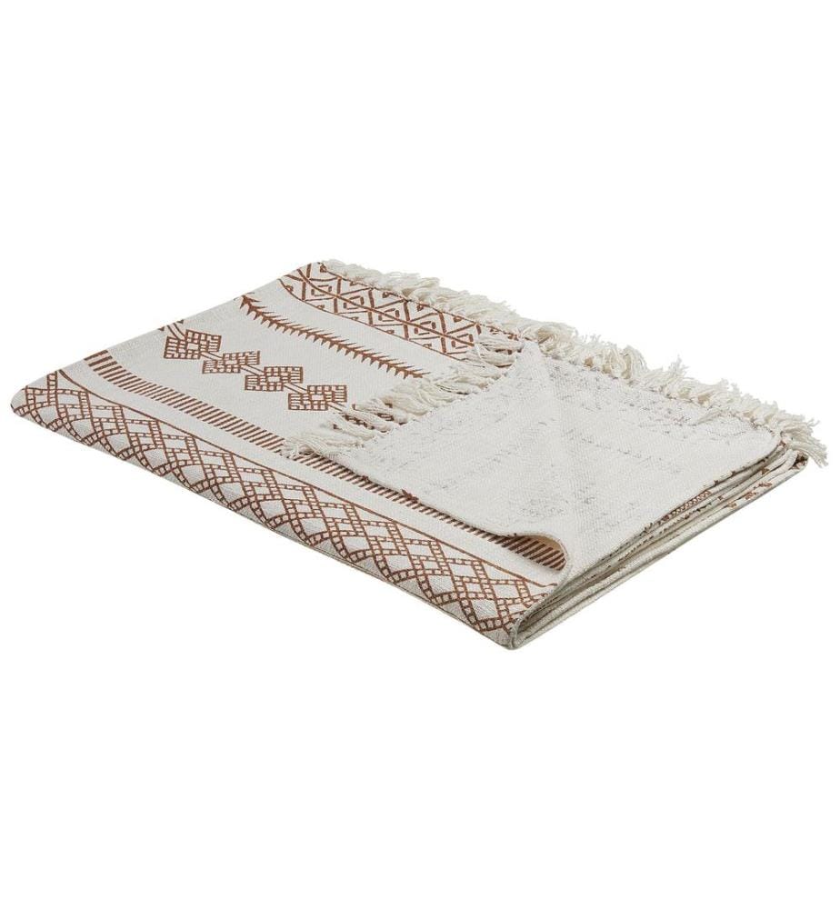 Couverture JORHAT Coton 130 x 180 cm Beige