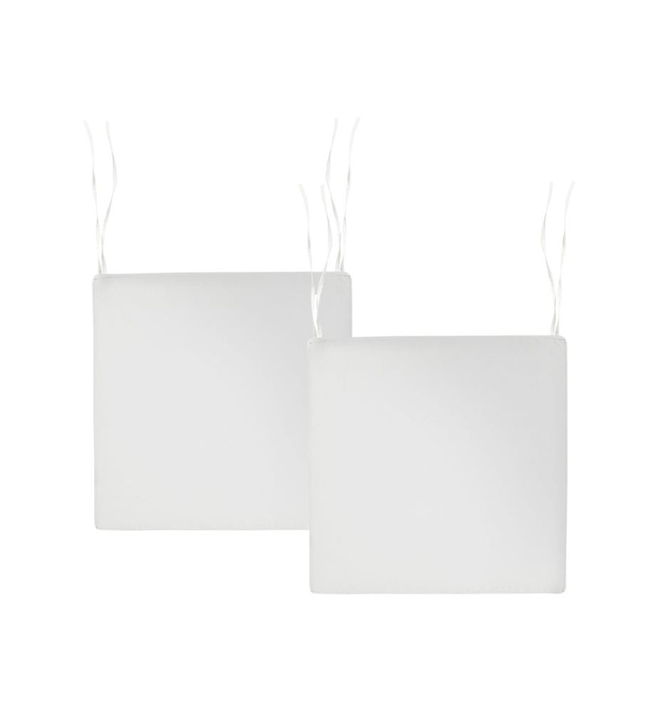 Lot de 2 coussins pour chaises de jardin SASSARI PREMIUM 46 x 46 cm Blanc cassé
