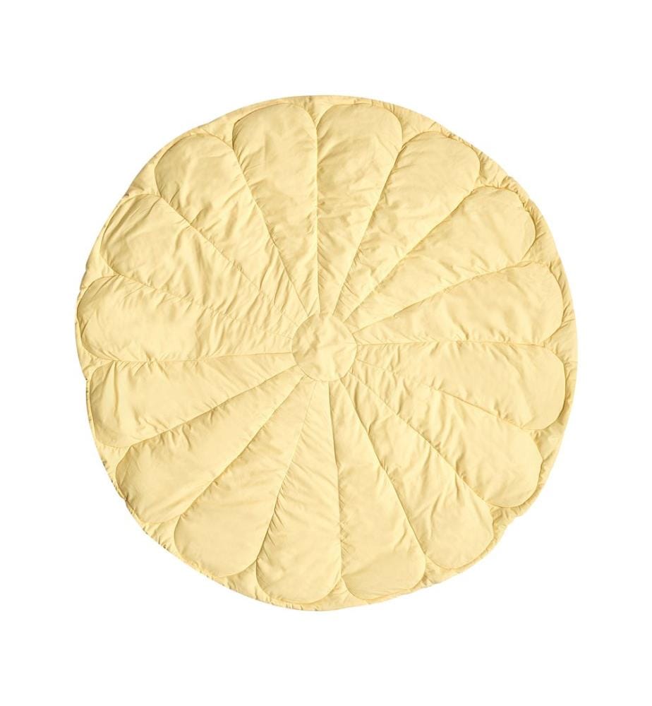 Tapis de jeu pour enfant ELIZJUM 110 x 110 cm Coton Jaune
