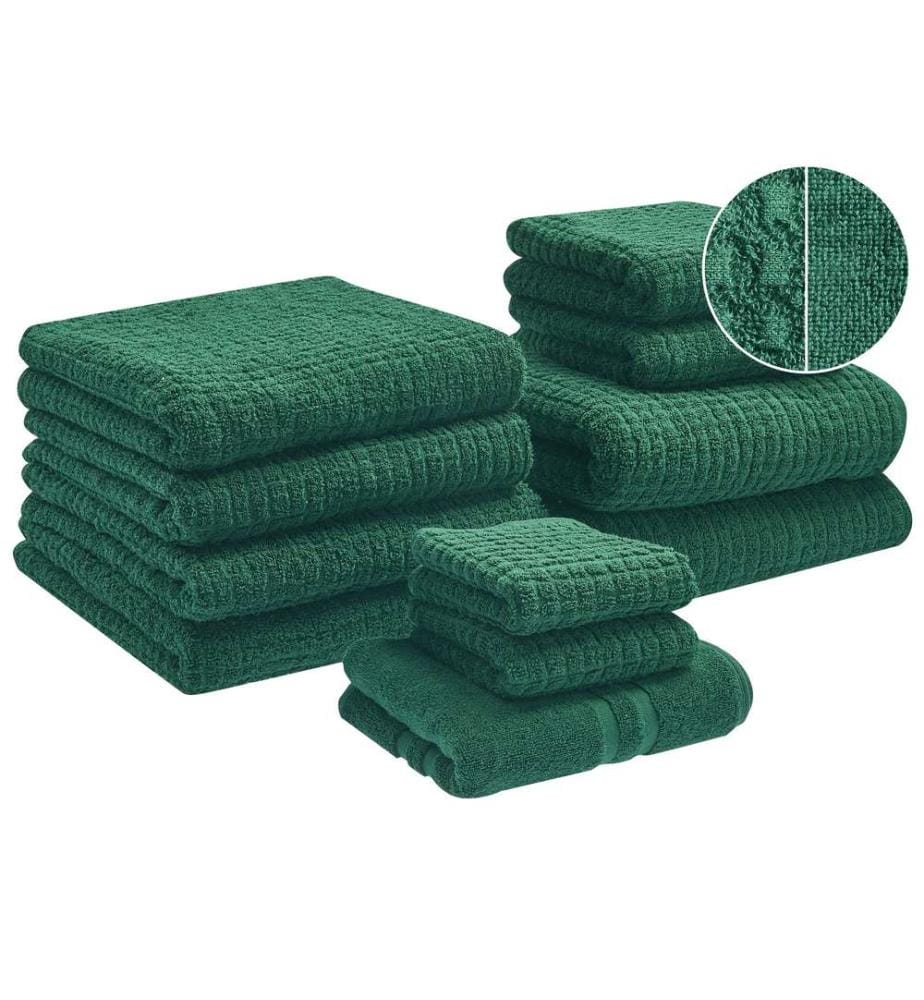 Lot de 11 serviettes ATAI Coton Vert