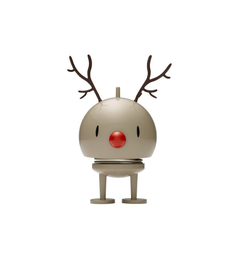 HOPTIMIST - Objet à exposer Bumble renne M 14 cm, Beige