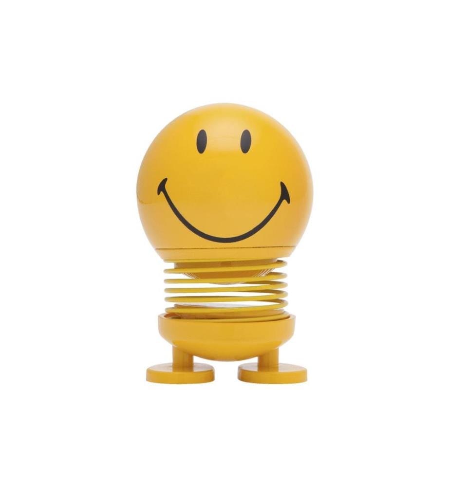 HOPTIMIST - Objet à exposer Bumble Smiley S 8 cm, Jaune
