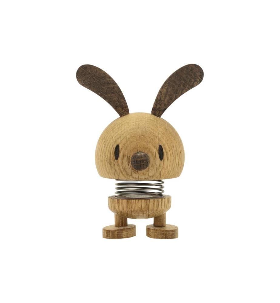 HOPTIMIST - Objet à exposer Bunny Oak S 9 cm, Brun