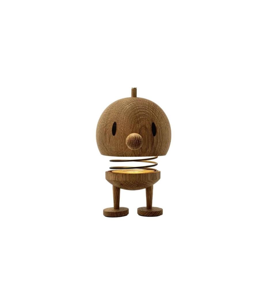 HOPTIMIST - Lampe de bureau Chêne L, 10 x 10 x 15 cm, brun