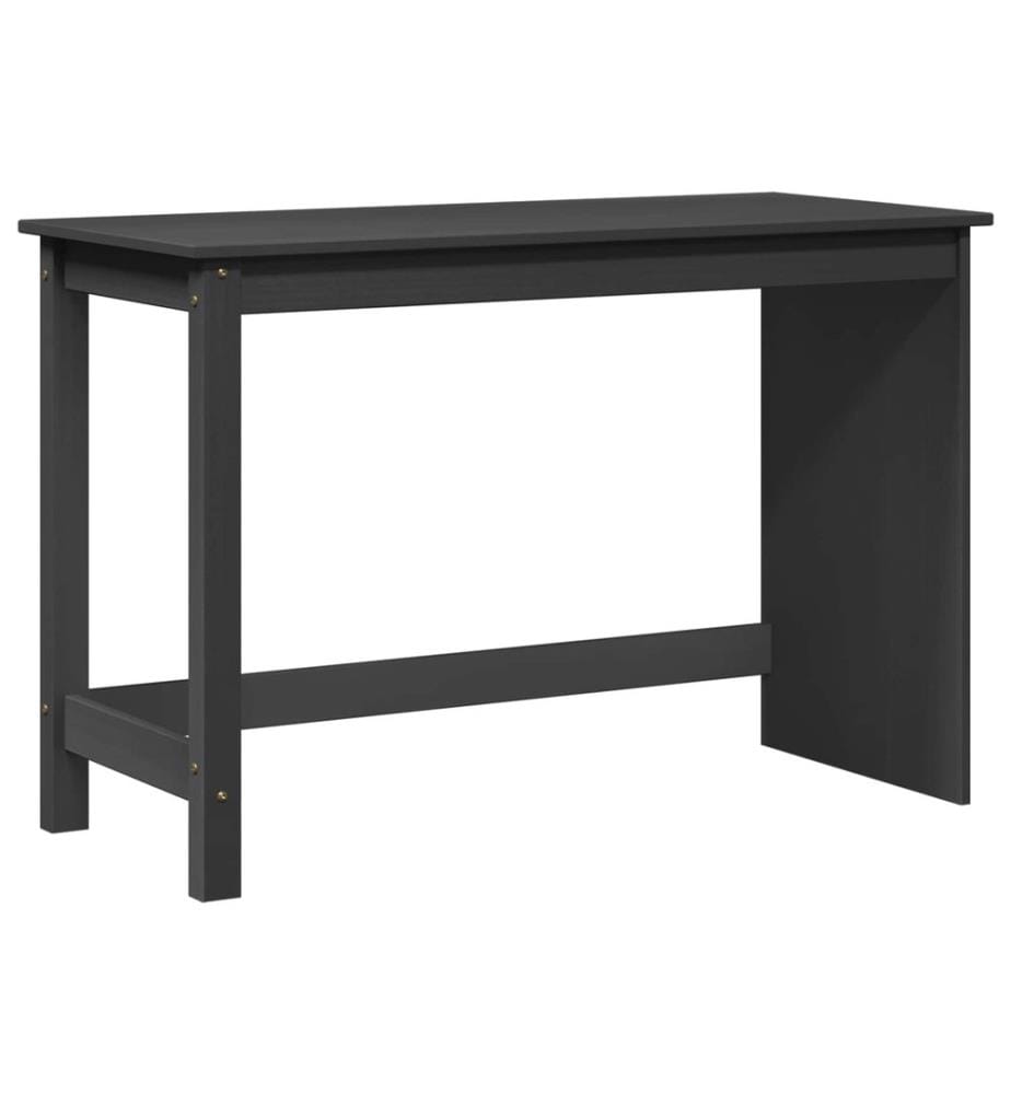 Bureau Gris 112 x 50 x 75 cm Bois de Pin Massif