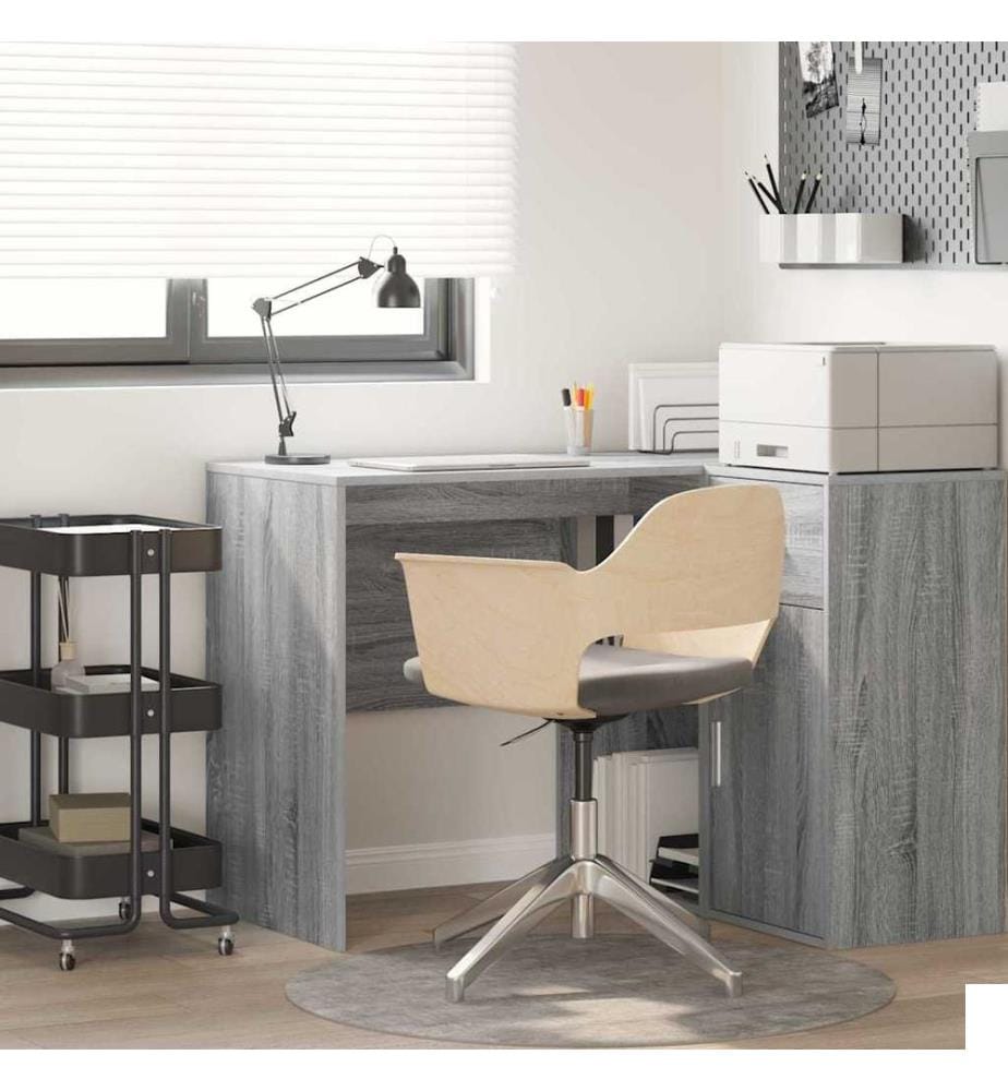 Bureau Gris Sonoma 102 x 50 x 75 cm Bois d'ingénierie