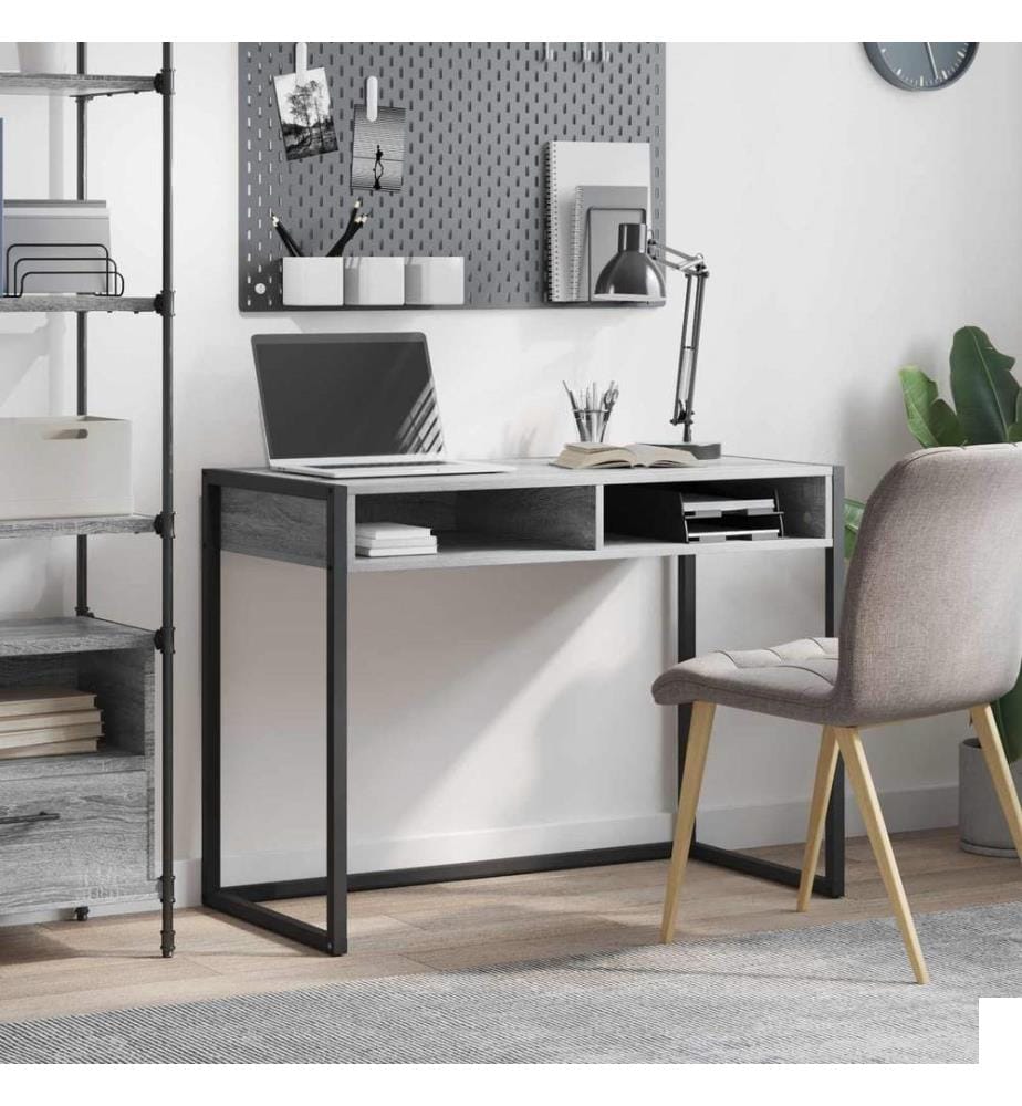 Bureau Gris Sonoma 100 x 50 x 75 cm Bois d'ingénierie
