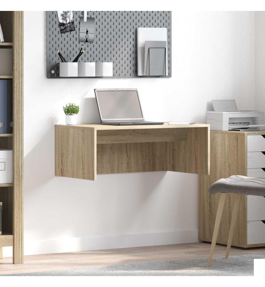 Bureau mural Chêne Sonoma 80 x 45 x 30 cm Bois d'ingénierie