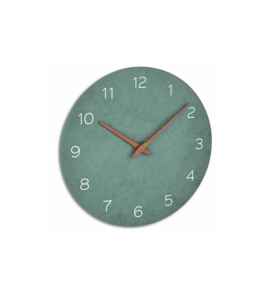 TFA DOSTMANN - Horloge murale Analogique avec aspect bois Ø 29.7 cm, Jade