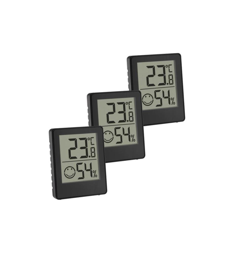 TFA DOSTMANN - Thermo/hygromètre Numérique Lot de 3