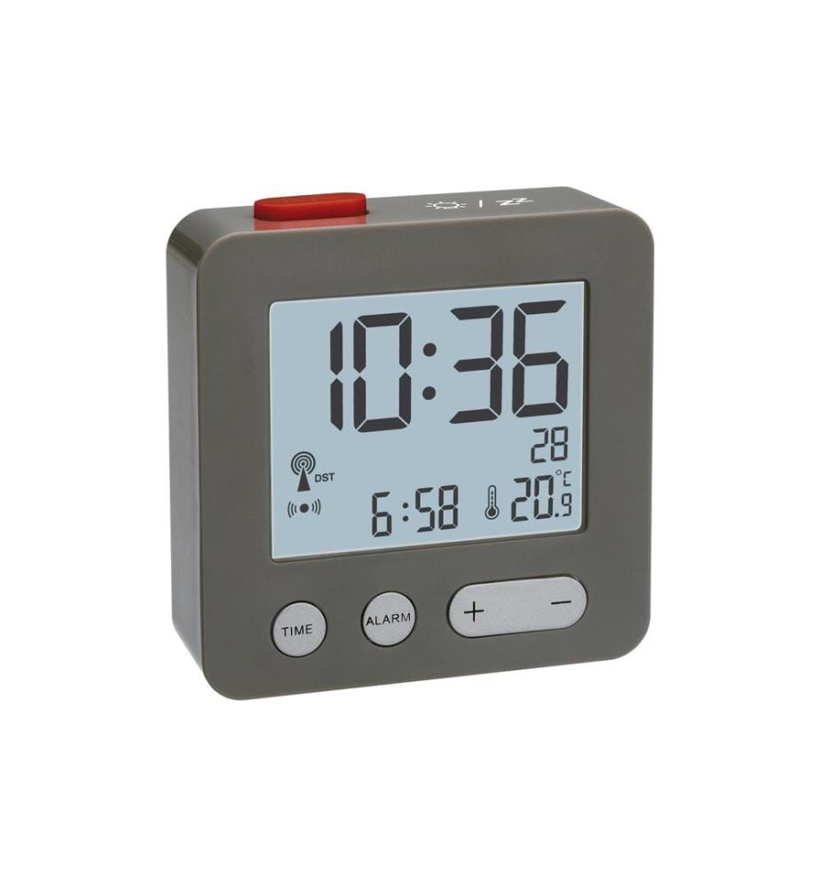 TFA DOSTMANN - Réveil radio Anthracite