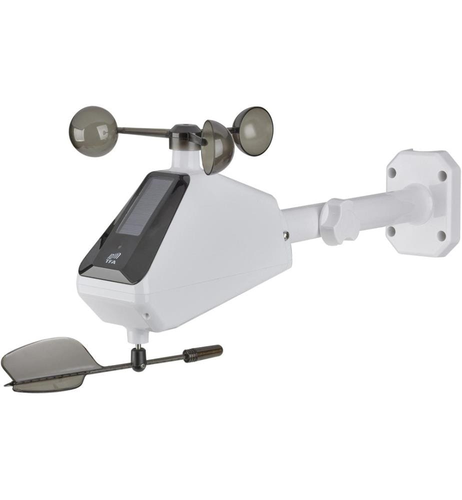 TFA DOSTMANN - Capteur de vent Émetteur radio solaire Blanc