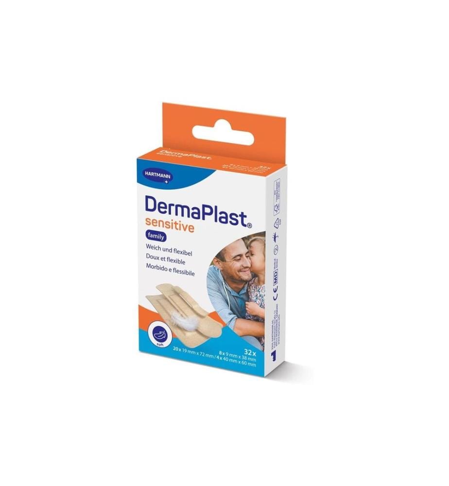 DermaPlast - Sensitive Family assorti 32 pièces