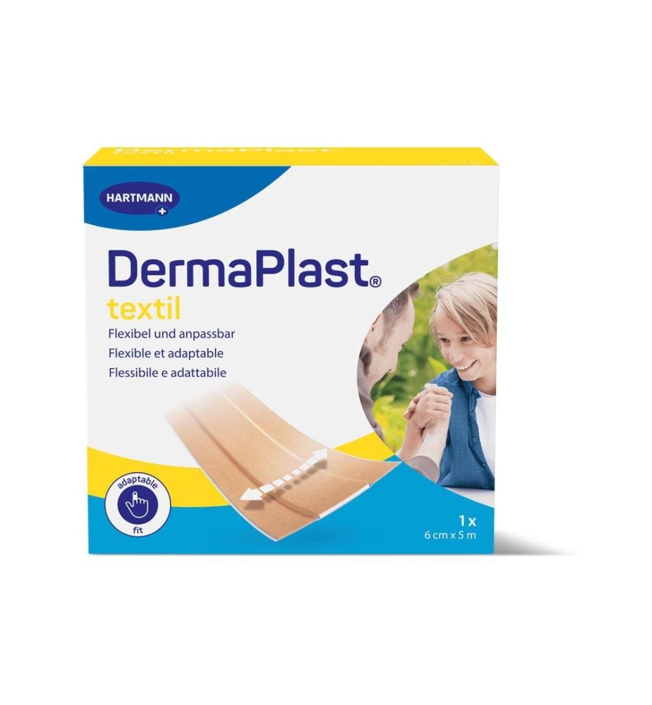 DermaPlast - Pansements textiles 5 m x 6 cm