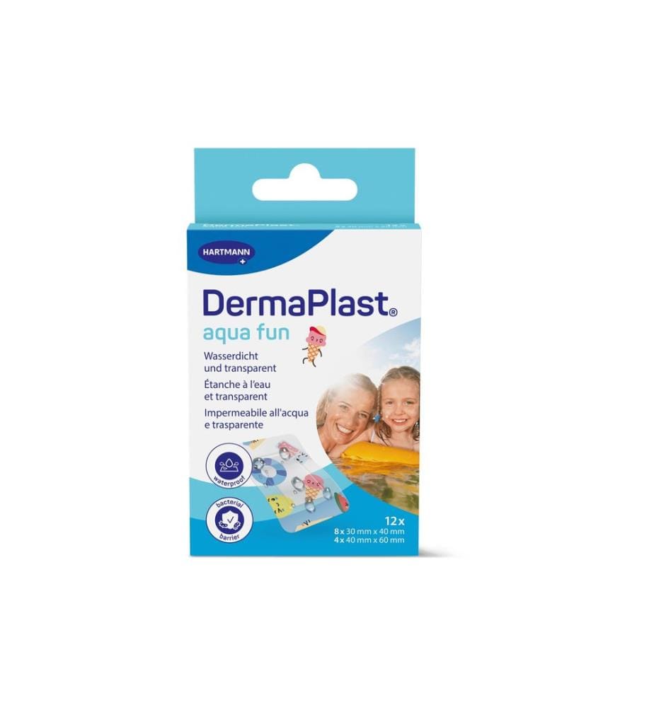 DermaPlast - Pansement pour plaie Aqua Fun 12 pièces