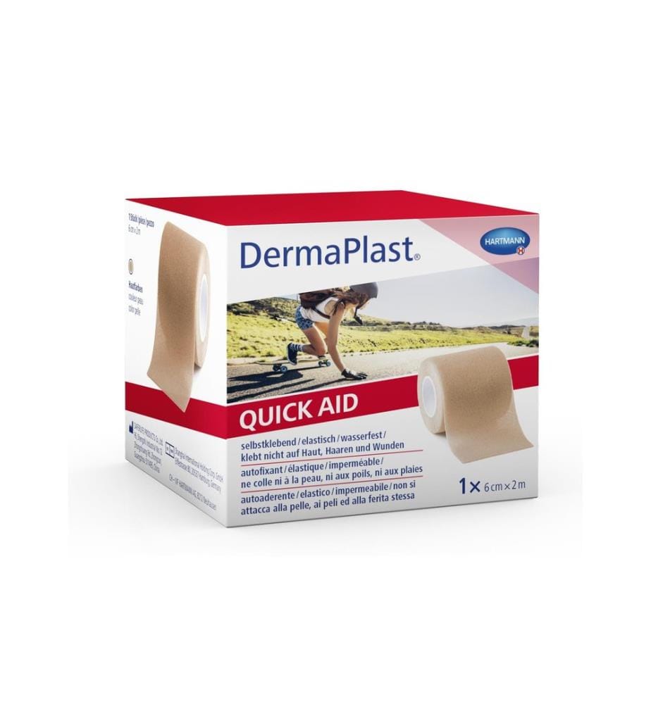 DermaPlast - Bandage Quick Aid couleur peau 6 cm x 2 m