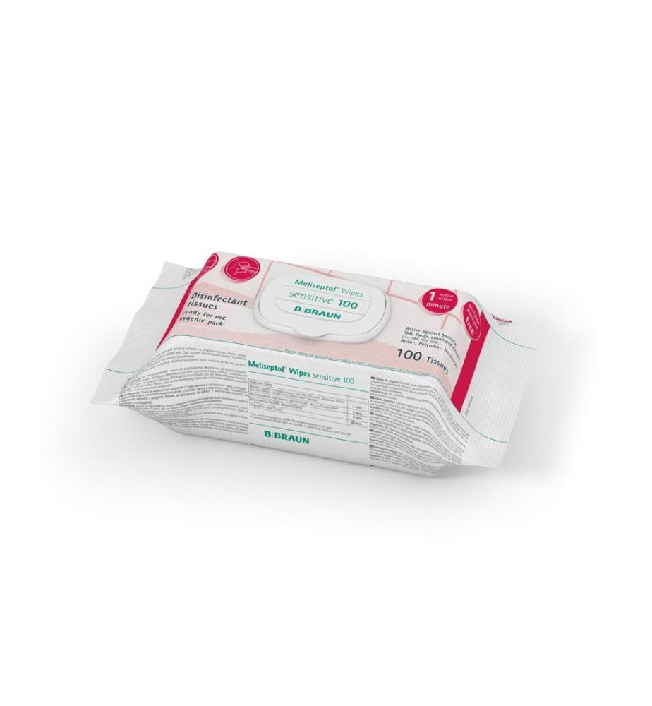 B. Braun Lingettes désinfectantes Meliseptol sensible 100 pièces