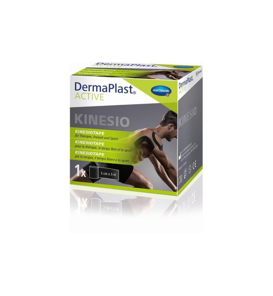 DermaPlast - Active Kinesiotape noir 5 cm x 5 m