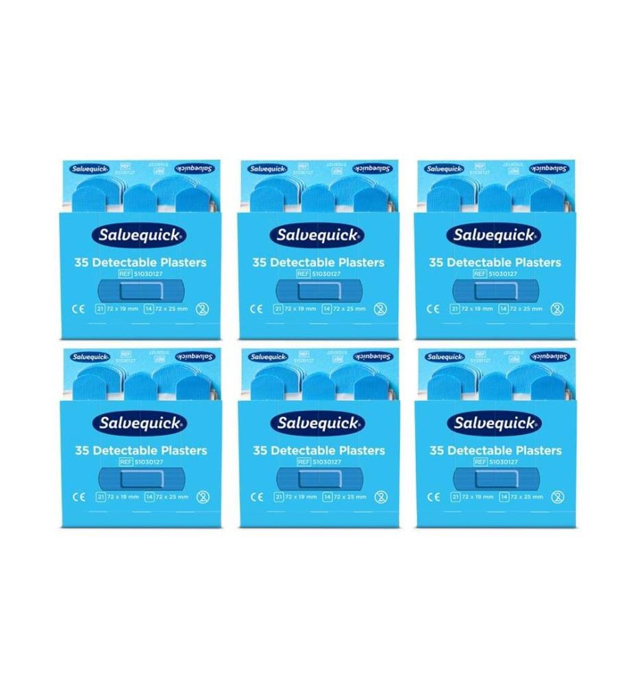 Cederroth - Pansement Salveqick détectable refill 6 x 35 pièces