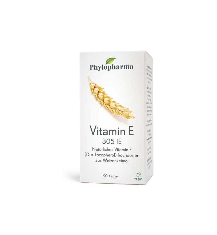Phytopharma - Gélules de vitamine E 305 IE 90 pièces