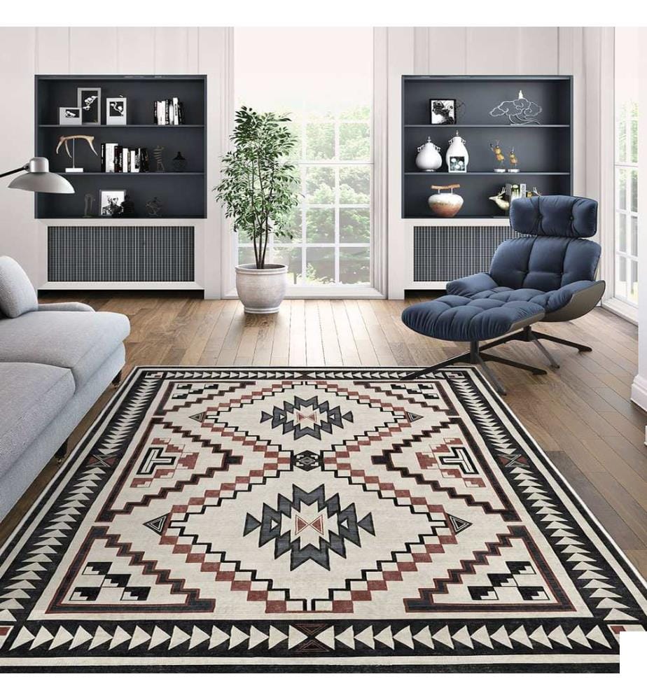 Tapis, 40 x 60, rouge, 100% POLYESTER