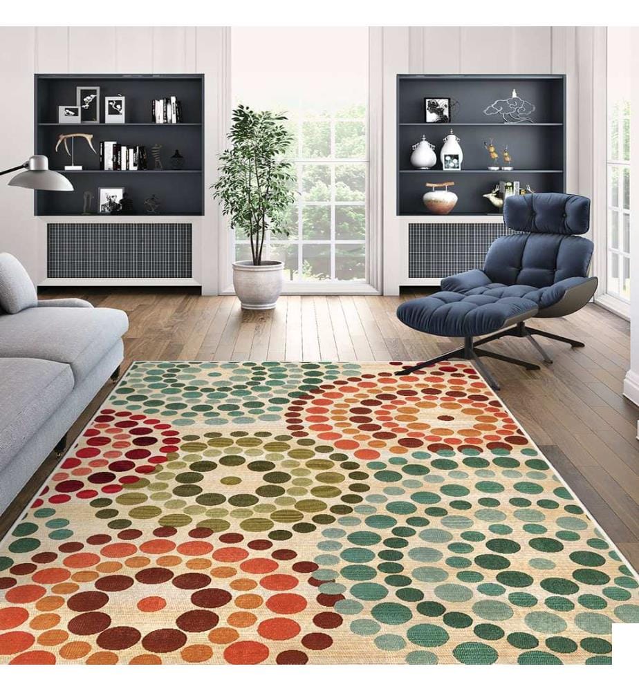 Tapis, 40 x 60, vert, 100% POLYESTER