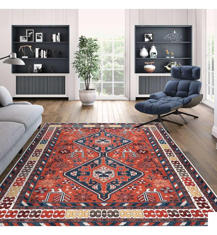 Tapis, 50 x 80, rouge, 100% POLYESTER