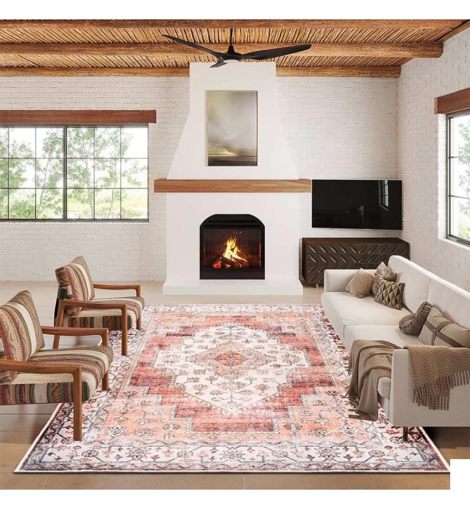 Tapis, 40 x 60, rose, 100% POLYESTER