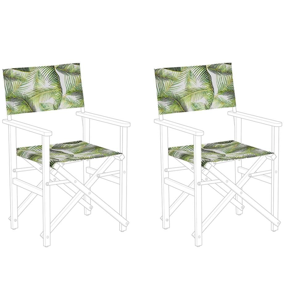 Lot de 2 tissus de remplacement pour chaises de jardin CINE Vert clair