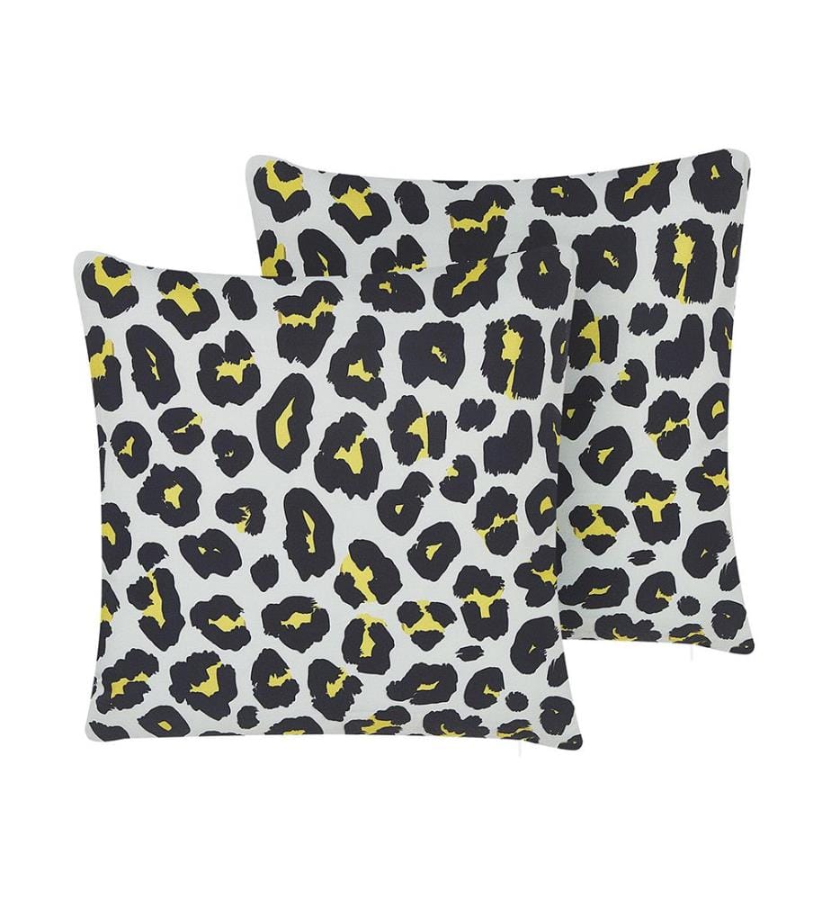 Lot de 2 coussins d'extérieur KARDITSA Motif animal 45 x 45 cm Multicolore