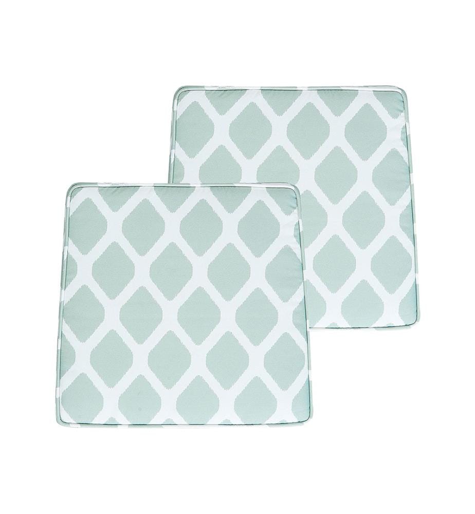Lot de 2 coussins pour chaises de jardin TERNI 37 x 34 cm Vert menthe