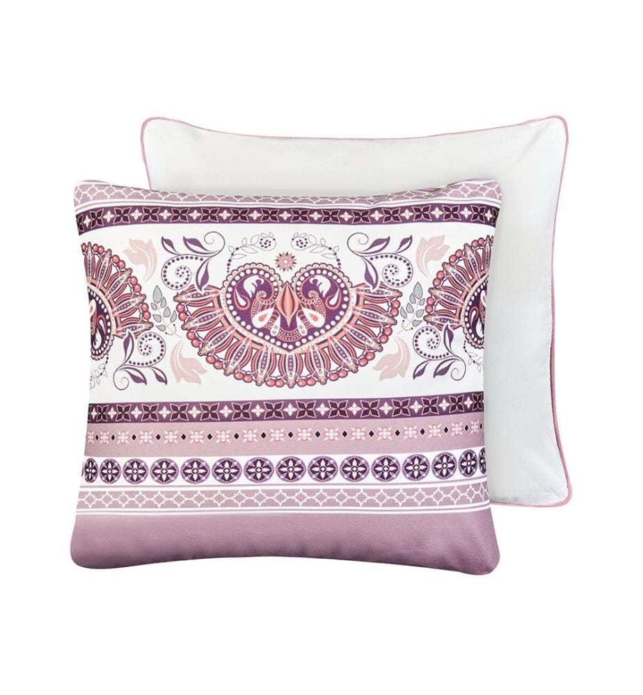 Lot de 2 coussins d'extérieur TVISTA Motif oriental 45 x 45 cm Pourpre