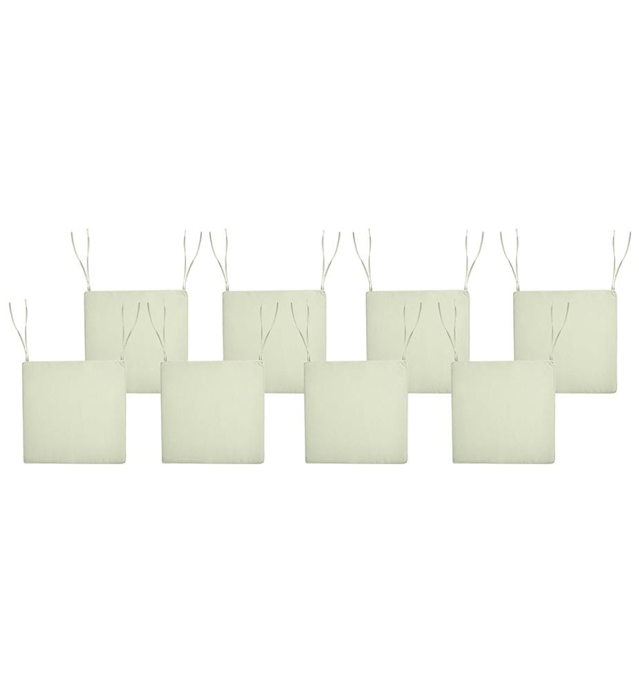 Lot de 8 coussins pour chaises de jardin SASSARI PREMIUM 46 x 46 cm Vert clair
