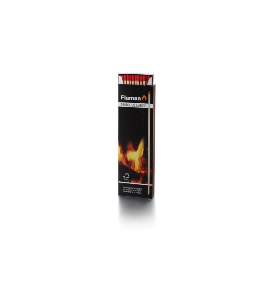 FLAMAN - Allume-feu pour barbecue Matches XL, 60 pièces, FSC