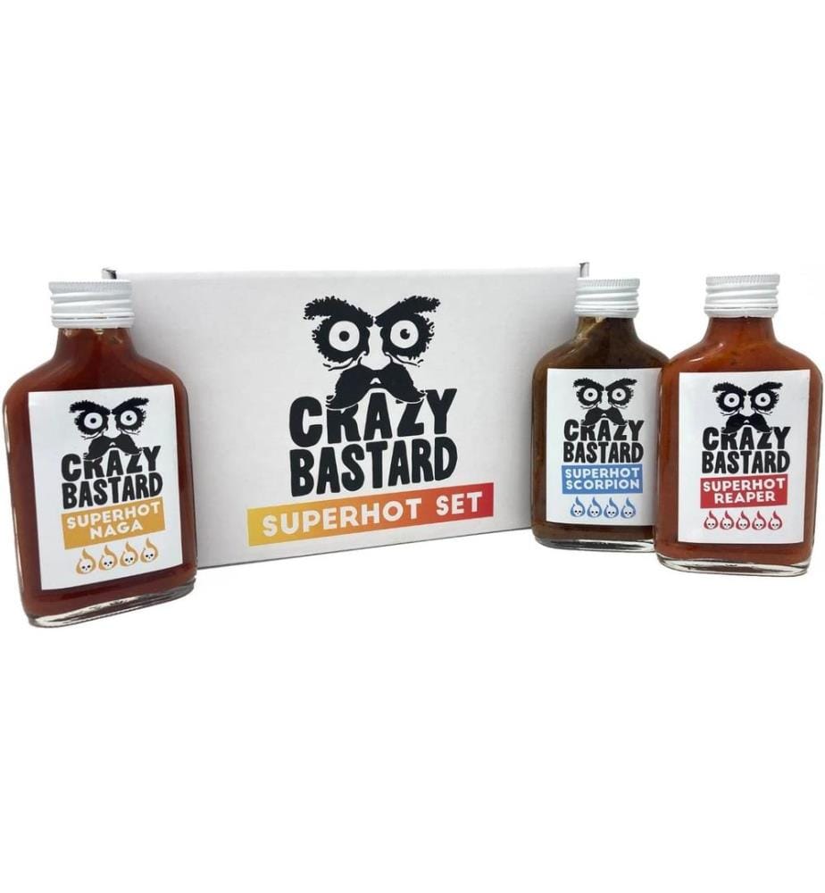 Crazy Bastard Sauce - Sauce Set Superhot 3 x 100 ml