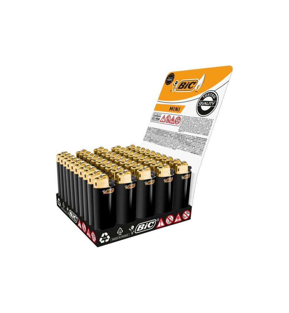BIC - Briquet Mini J25 Gold Noir