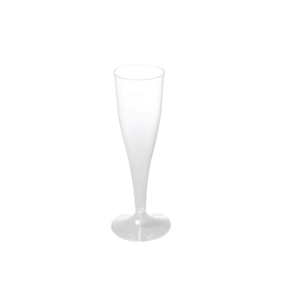 ELCO - Verres à champagne jetable 1 dl, 6 Pièce/s, Transparent
