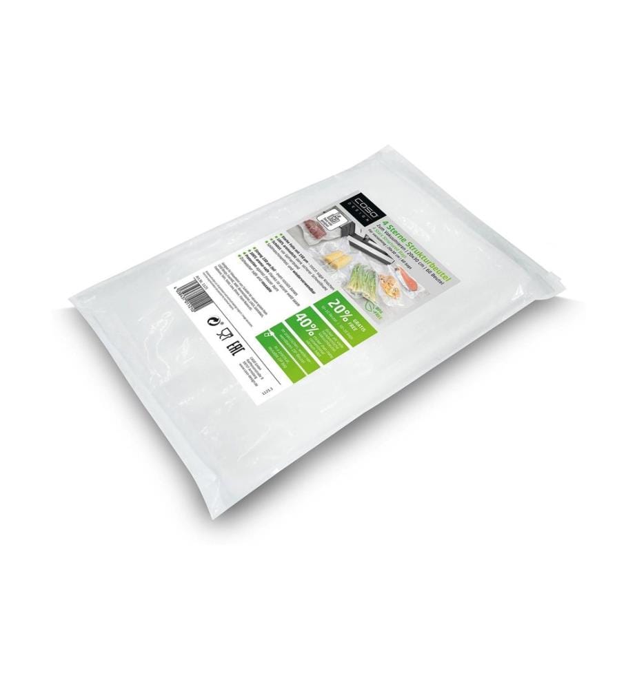 Caso - Sachet de mise sous vide 4 étoiles 20 x 30 cm, 60 pièces
