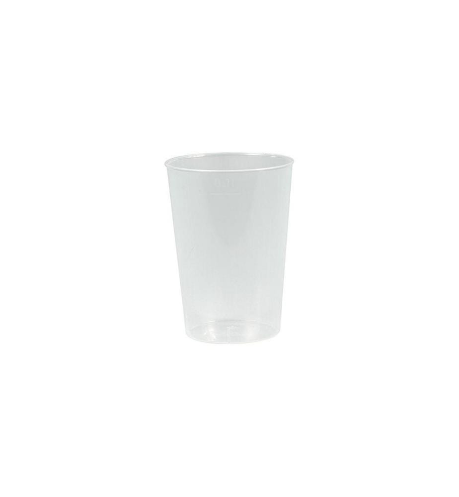 Papstar - Gobelets jetables Gobelet transparent PP 1 dl 40 Pièce/s