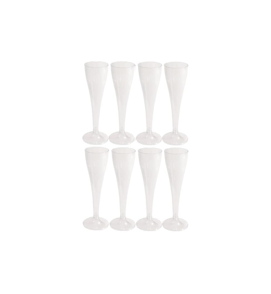WEITA - Verres à champagne jetable avec manche 8 Pièce/s