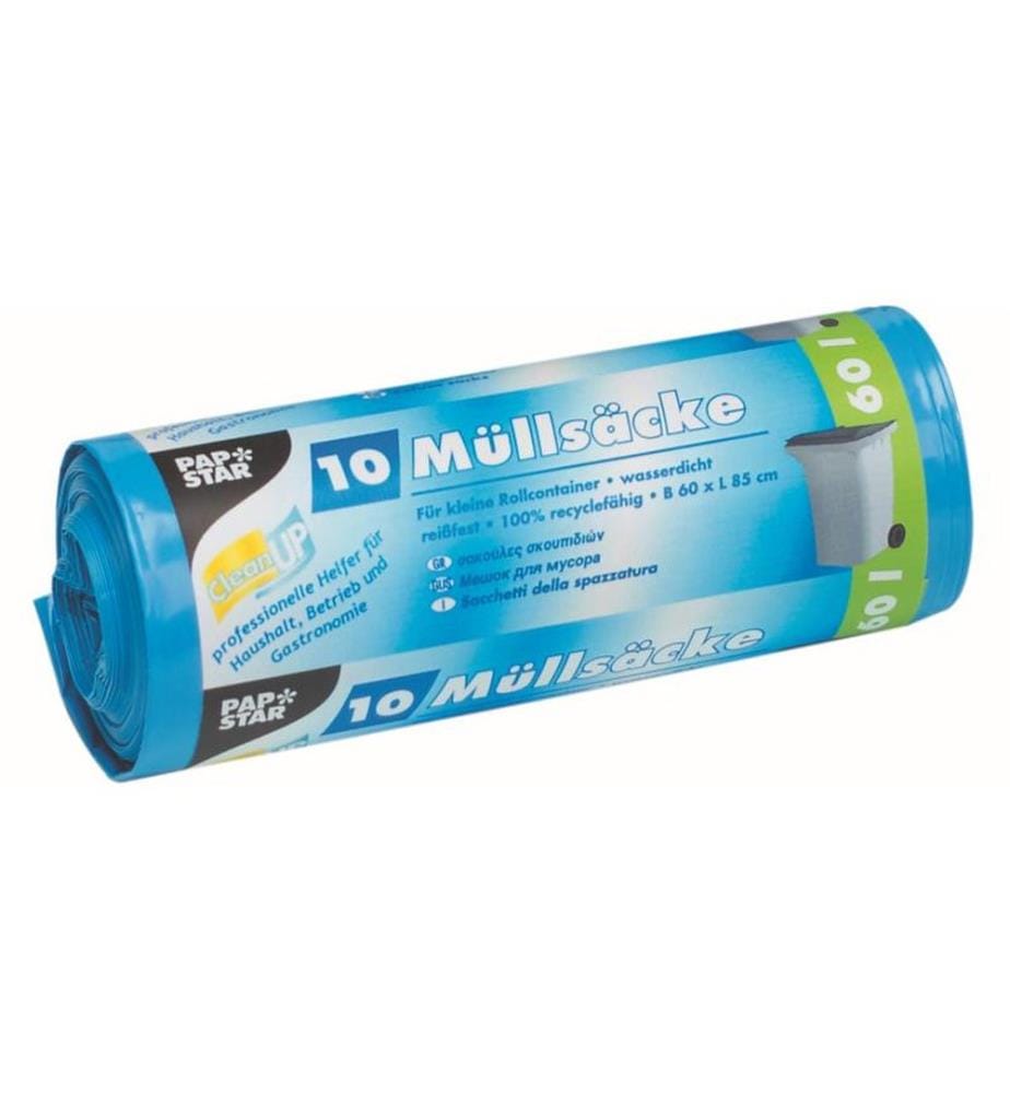 WEITA - Sac à ordures ménagères Papstar 60 l, 10 Pièce/s