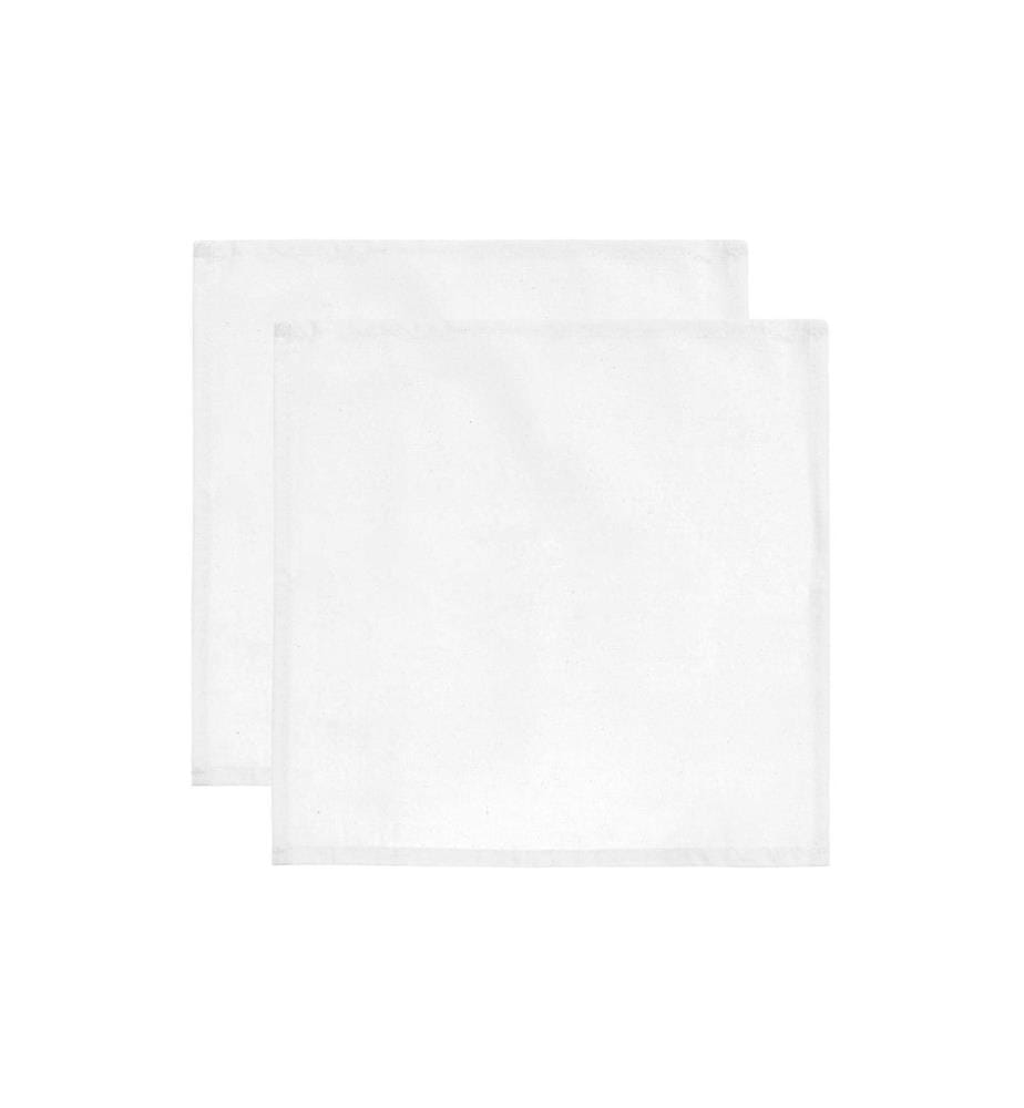 RICO DESIGN - Serviette en tissu 45 cm x 45 cm, 2 Pièce/s, Blanc