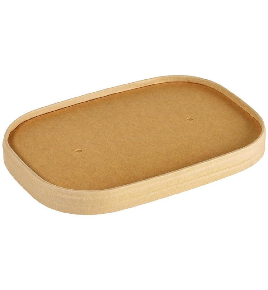 BIOPAK - Couverture Brick Box Medium 500 - 1000 ml, brun, 25 pièces