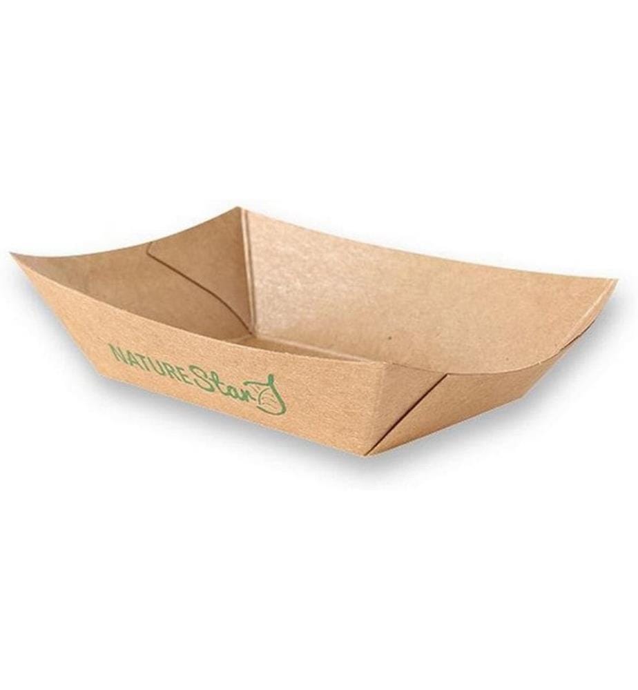 WEBSTAR - Bols jetables Bio-Foodtray papier kraft 100 ml 50 Pièce/s