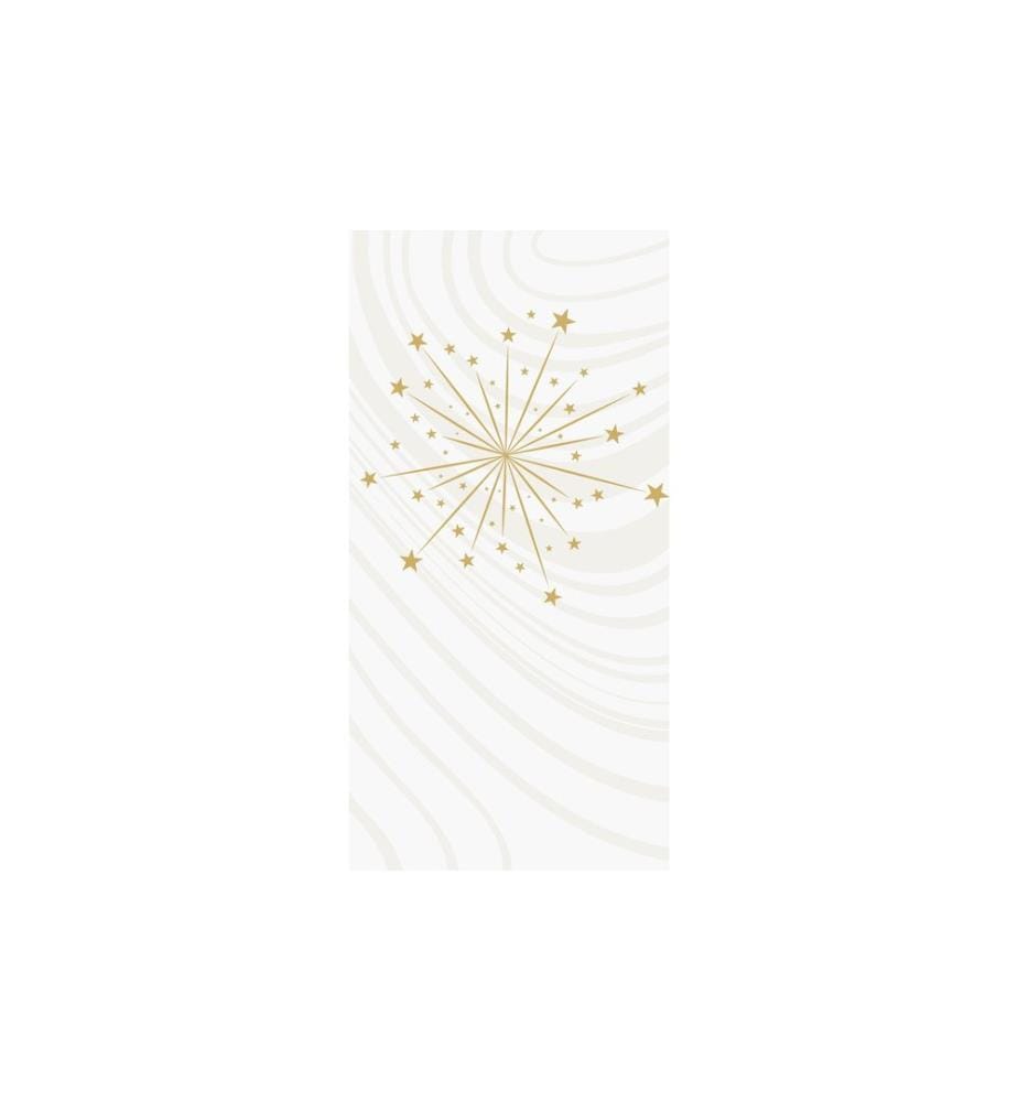 Duni - Serviettes de table Bio DSF 1/8, Sparkly White, 40 x 40 cm, 60 pièces
