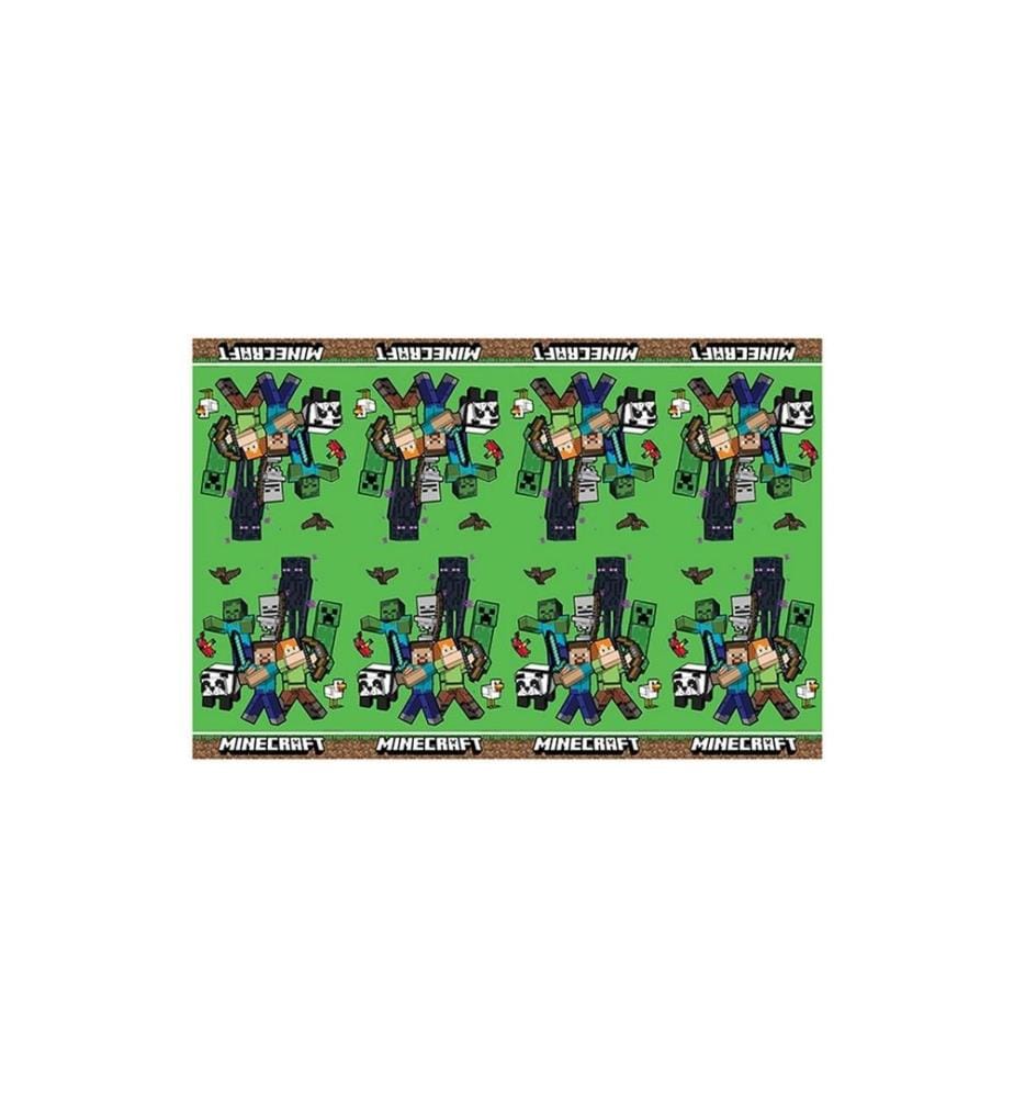 We fiesta Party - Nappe Minecraft 120 cm x 180 cm, Vert