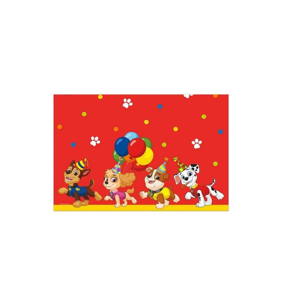 We fiesta Party - Nappe Paw Patrol 120 cm x 180 cm, Rouge