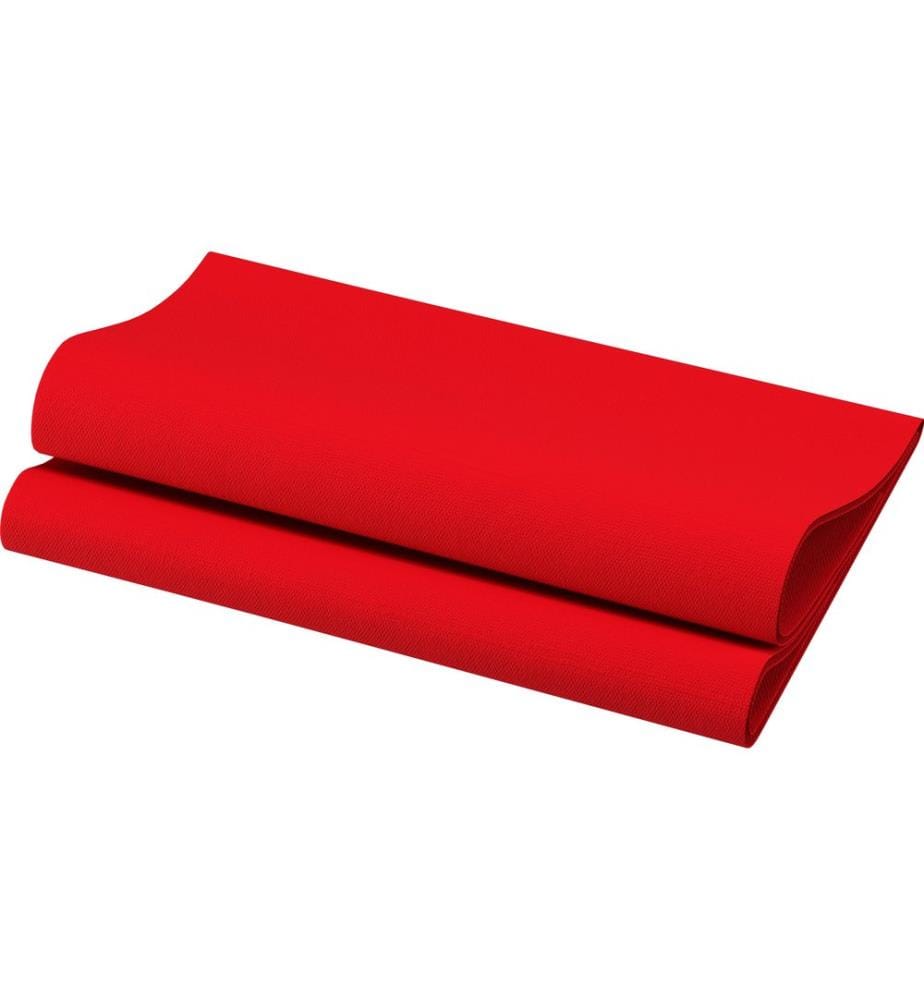 Duni - Serviettes en papier 40 cm x 40 cm, 60 Pièce/s, Rouge