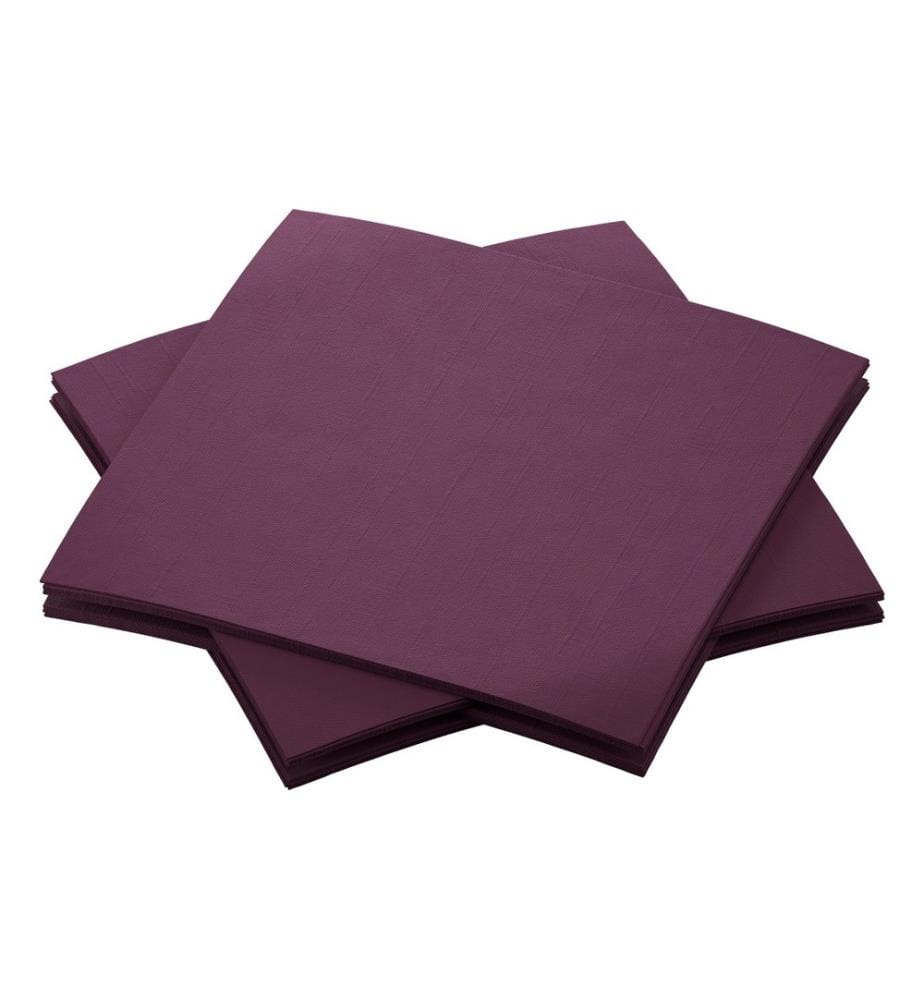 Duni - Serviettes à cocktail 20 cm x 20 cm, 180 Pièce/s, Violet