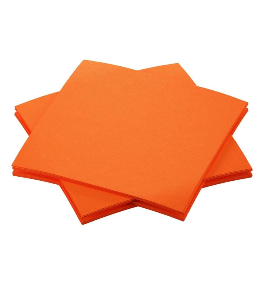 Duni - Serviettes à cocktail 20 cm x 20 cm, 180 Pièce/s, Orange